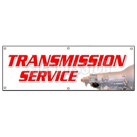 Signmission TRANSMISSION SERVICE BANNER SIGN tranny repair auto car service mechanic B-72 Transmission Service